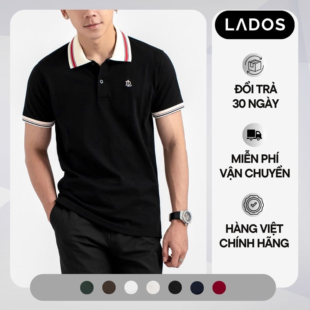 Áo Thun Polo Pique Nam LADOS-19190 Chất Thun Cá Sấu CVC Cotton Thấm Hút Mồ Hôi, Kiểu Basic Sang Trọn