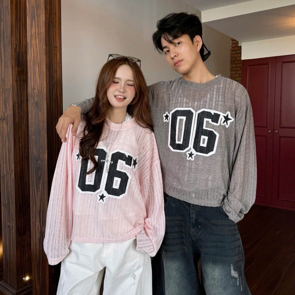[SẢN PHẨM MỚI] Áo Thun Tay Dài 06 Cotton Rách Long Sleeve Unisex Boxy Nhiều Màu | SSSTORE.Aesthetic | BigBuy360 - bigbuy360.vn