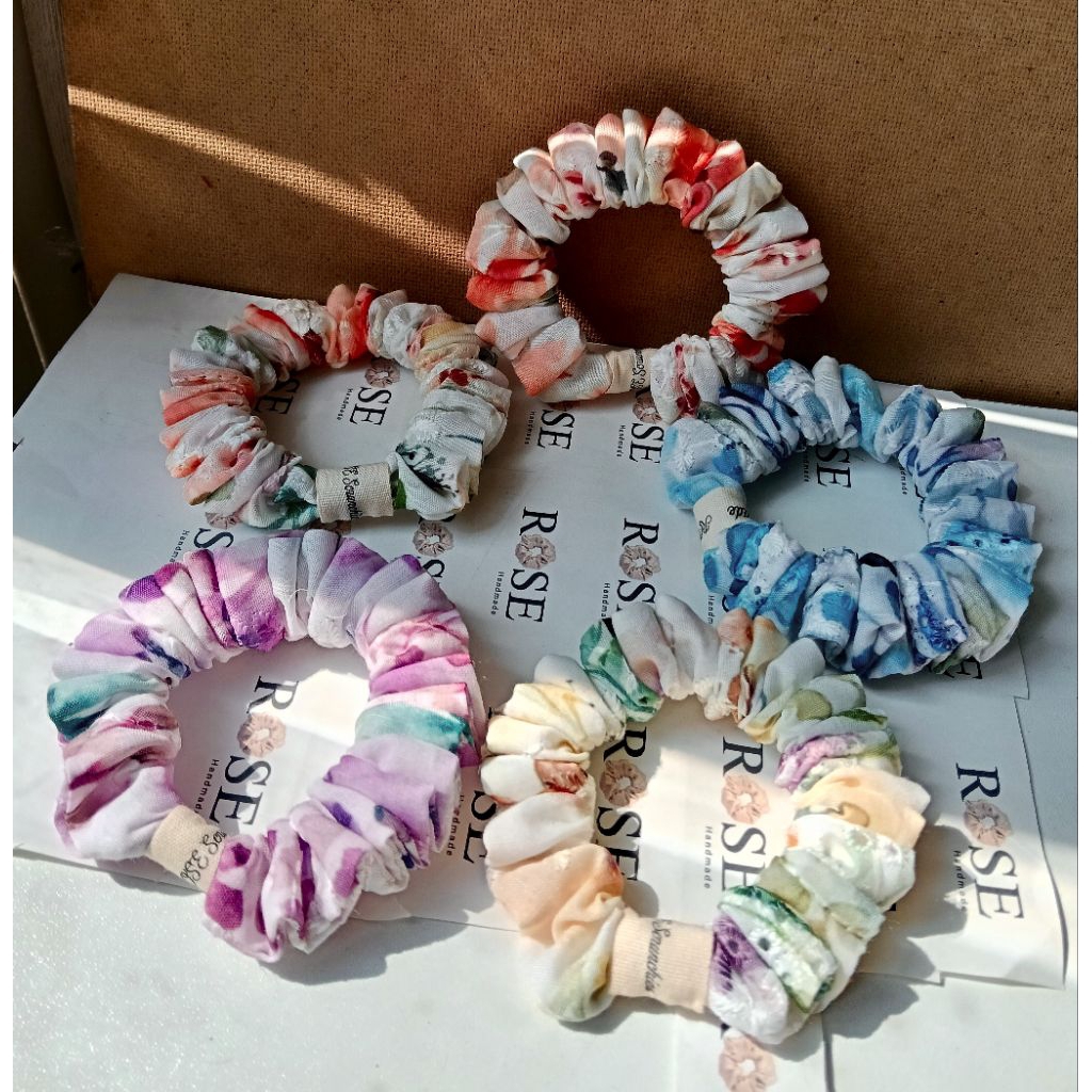 [ Quà tặng kèm] Scrunchies mini size Rose handmade store