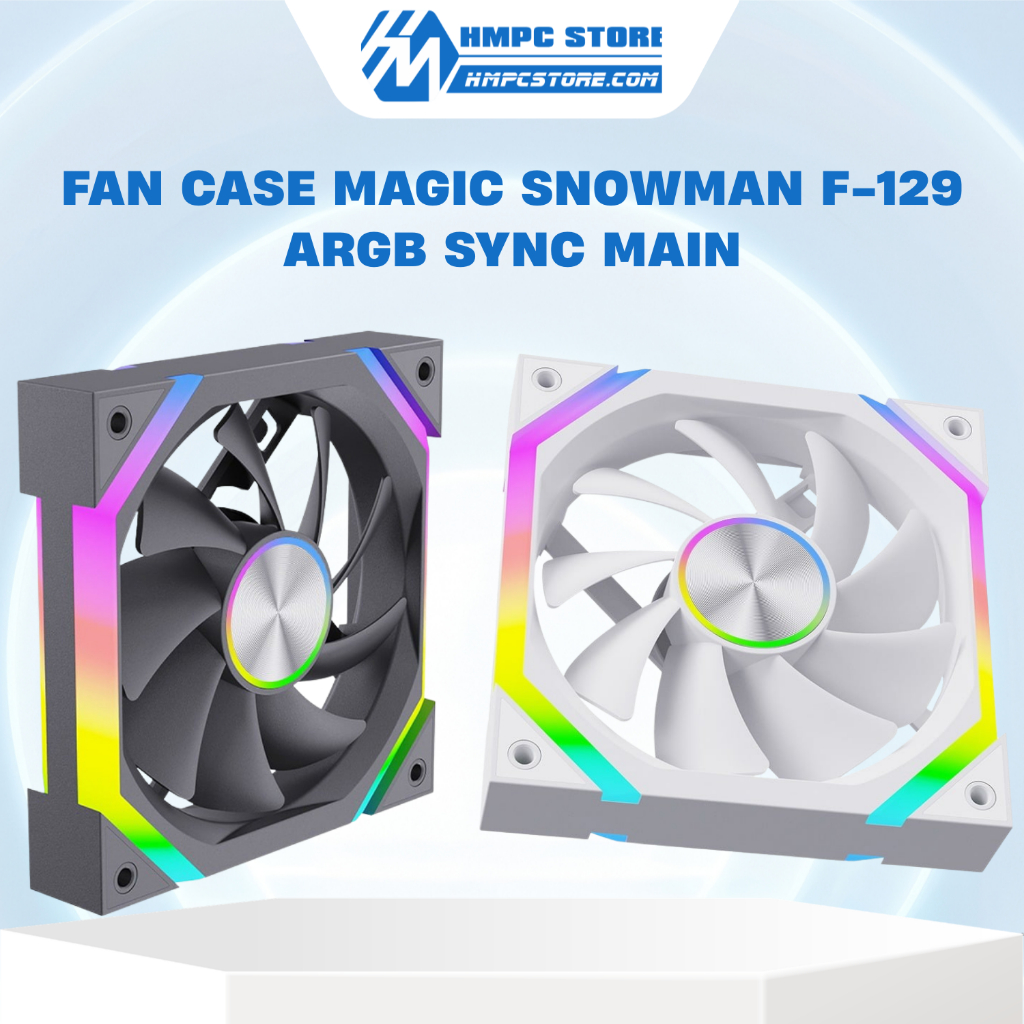 Quạt tản nhiệt - Fan case Magic Snowman F-129 ARGB Sync Main - BH 6 tháng