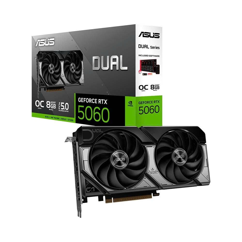 Card màn hình ASUS Dual GeForce RTX 5060 8GB GDDR7 OC Edition - New BH 3 năm chính hãng