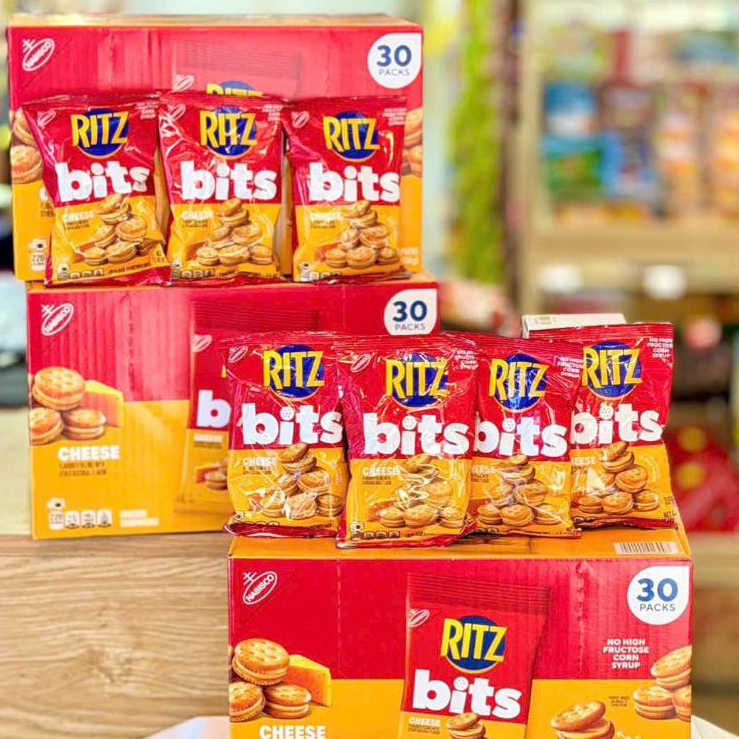 DATE 07/2026 - BÁNH RITZ BITS USA 💯 NHÂN PHÔ MAI BÉO BÉO MẶN MẶN SIÊU NGON  ⚡ ĐỘC LẠ ⚡ HẤP DẪN