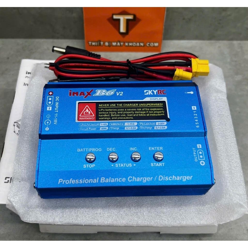 Sạc SKYRC iMAX B6 V2 chính hãng , bộ sạc cân bằng