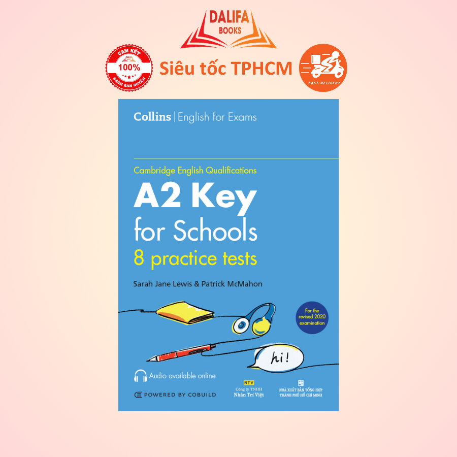 Sách - Collins English for Exams - Cambridge Qualification A2 Key for School - 8 Practice Tests - KE