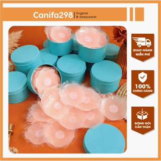 Miếng dán ngực Silicone không dây -  Hộp 5 đôi - dán ngực mặc váy hở lưng, trễ vai dùng lại nhiều lần