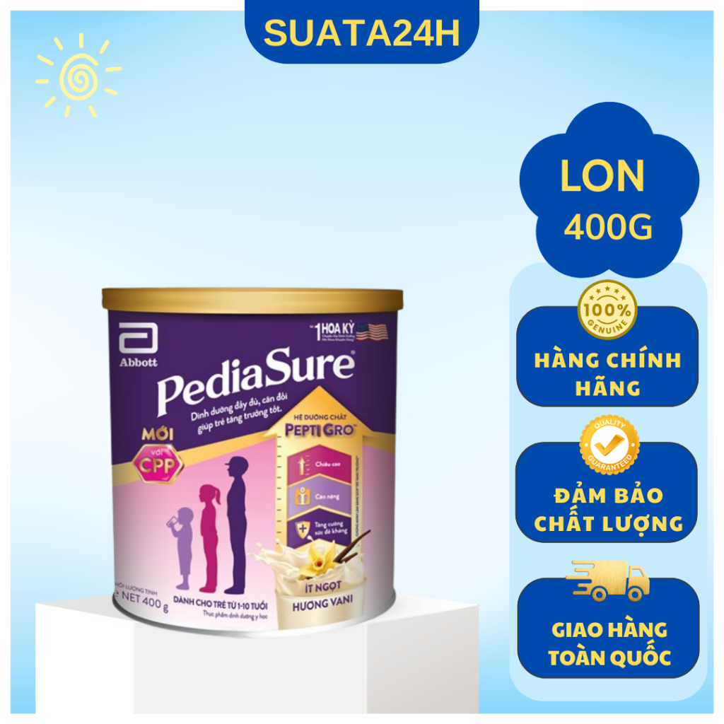 Sữa bột Abbott Pediasure Lon 380g/800g