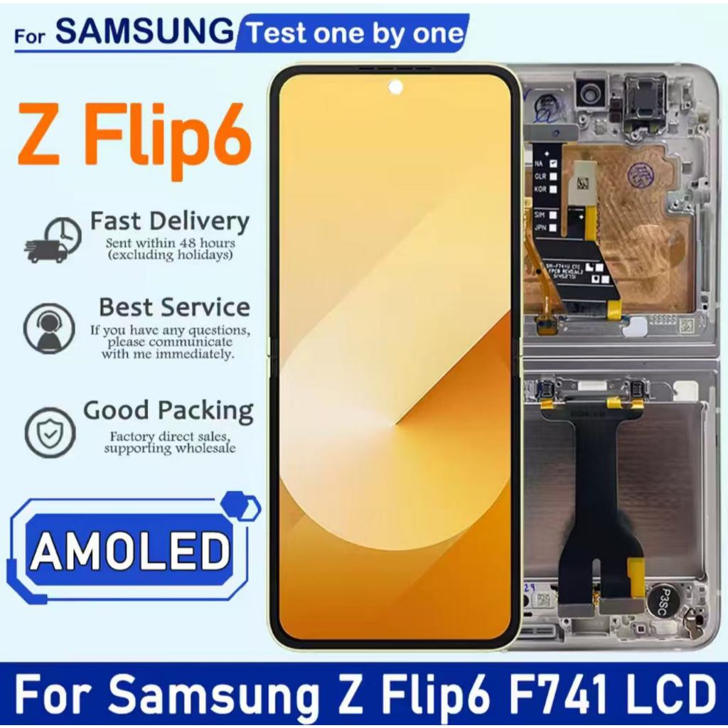 Original Samsung ZFlip7/6/5/4 F721 F731 F741 F766 5G Màn hình mới lắp ráp