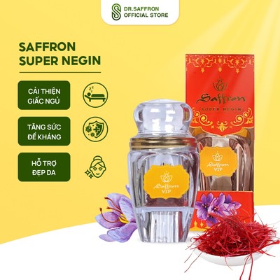 Nhụy Hoa Nghệ Tây Saffron Super Negin hộp 1gr