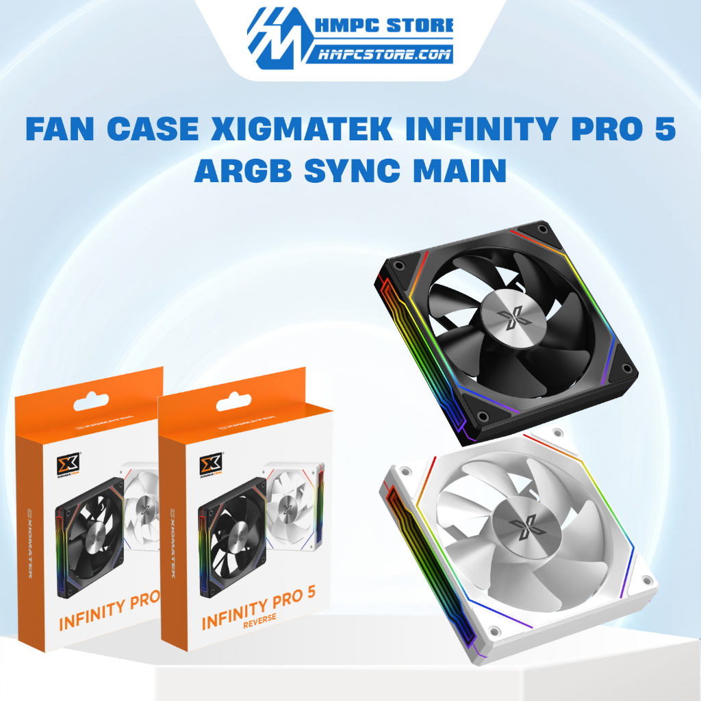 Quạt tản nhiệt - Fan case Xigmatek Infinity Pro 5 ARGB Sync Main - BH 12 tháng