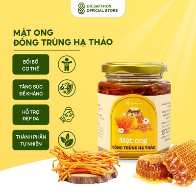 Mật ong đông trùng hạ thảo thương hiệu Mộc Hương Sơn hũ 180ml tiện lợi sử dụng mỗi ngày