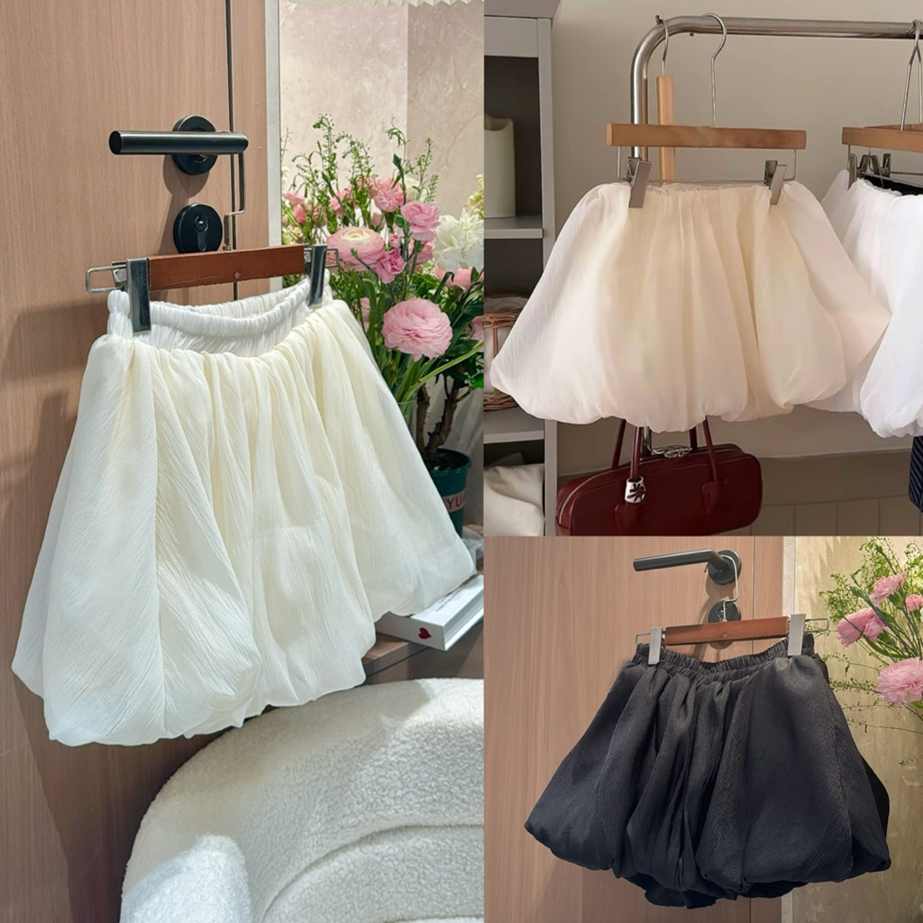 Chân Váy Bí Phồng Hot Trend 2026 Form Ngắn Nữ Có Quần Bảo Hộ Dilyshop - CV139