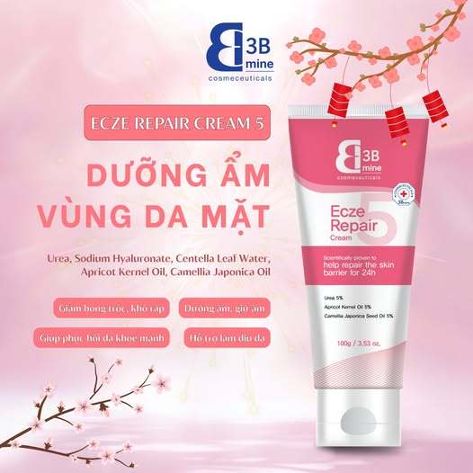 Kem Dưỡng Ẩm Ecze 3Bmine Ecze Repair Cream 5 100G 3B07
