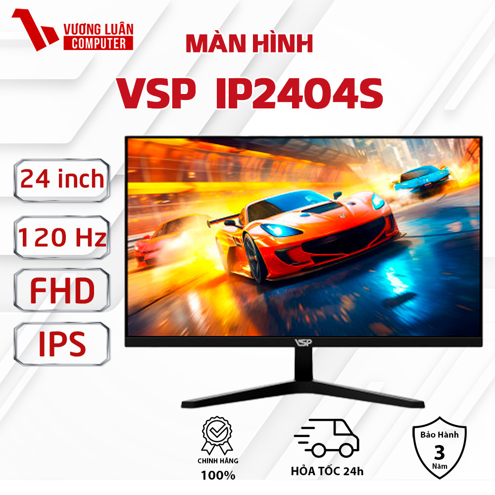 Màn hình 24 inch VSP EDRA DUAN( 120Hz/ Full HD/ ADS/IPS Panel ) Giá rẻ Chính Hãng FullVAT