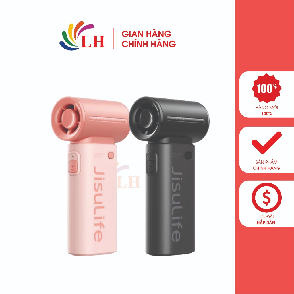 Quạt mini tích điện cầm tay Jisulife 5000mAh Handheld Fan Life9 - Hàng chính hãng