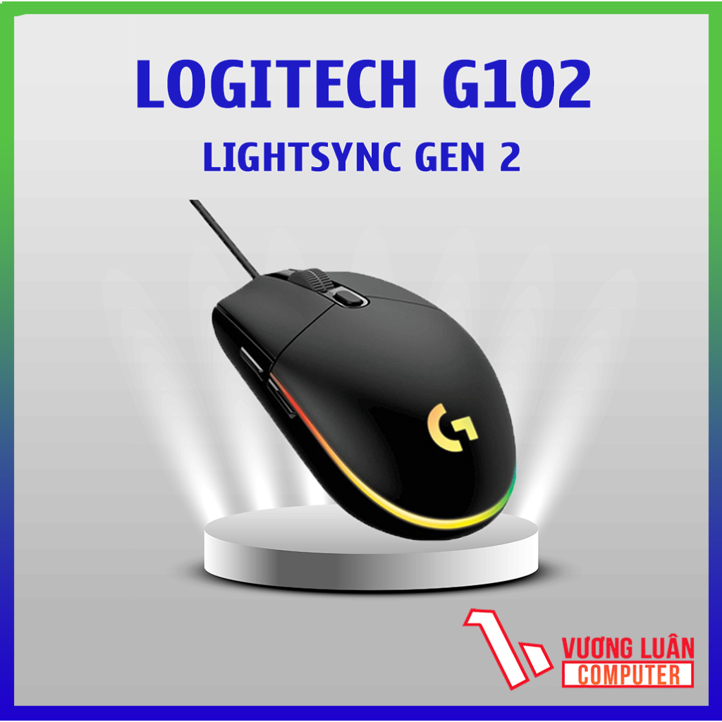 Chuột có dây Logitech G102 LightSync Gen 2 Chính Hãng New 100% ,Lỗi đổi mới trong 2 Năm Bảo Hành