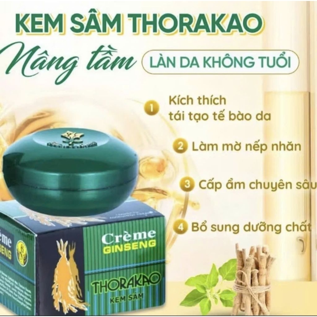 kem sâm thorakao dưỡng trắng da