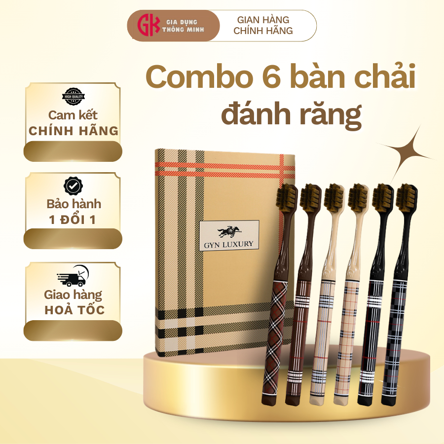 COMBO 6 Bàn Chải Đánh Răng Lông Mềm