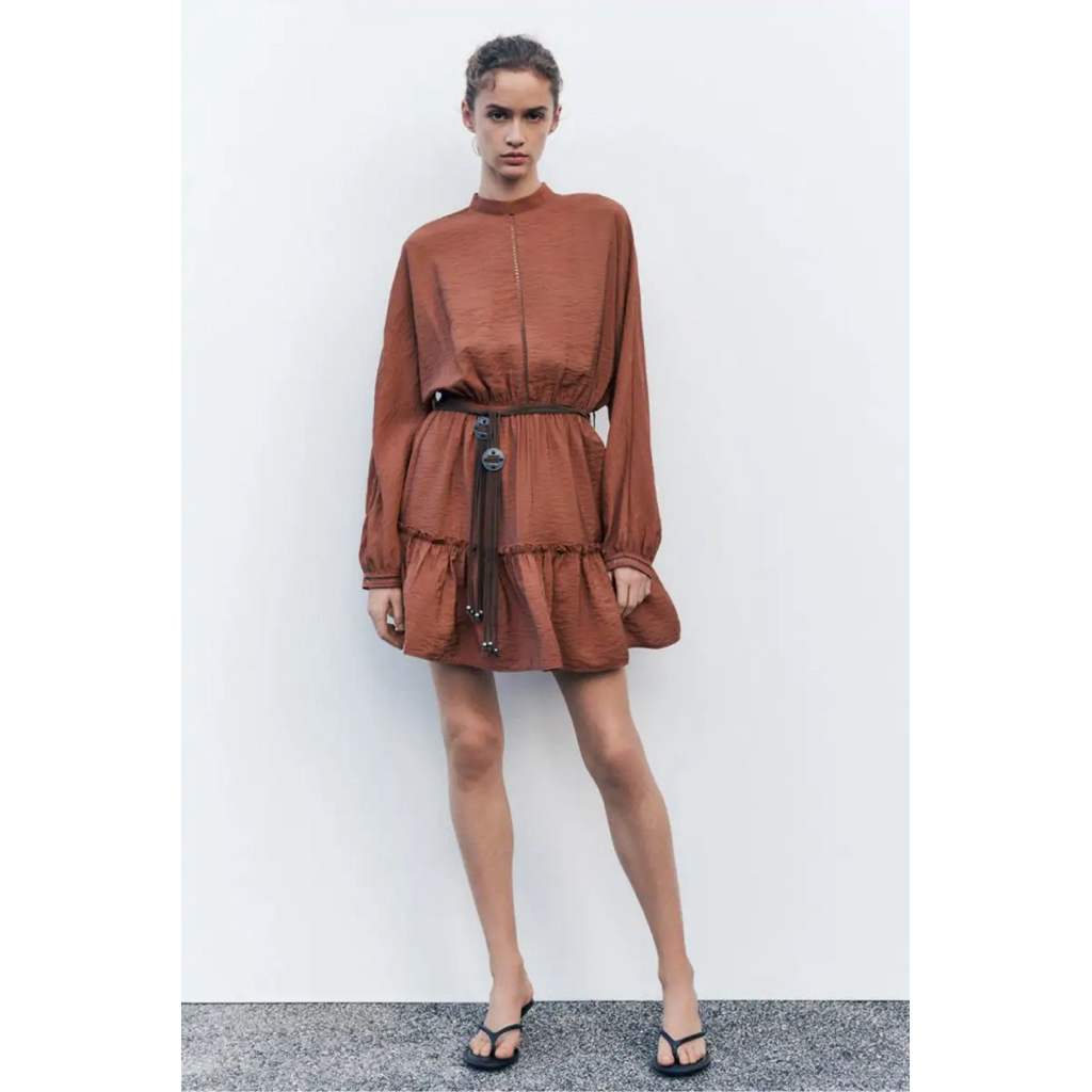 [Zara Auth] Váy babydoll kiểu size S newtag