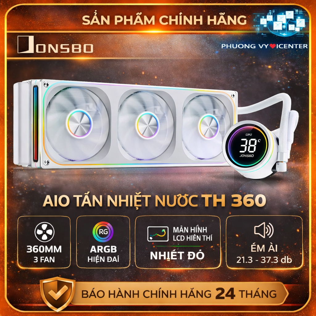 Tản Nhiệt Nước Jonsbo TH-240 / TH-360 ARGB Black/White - Chính Hãng - Full VAT