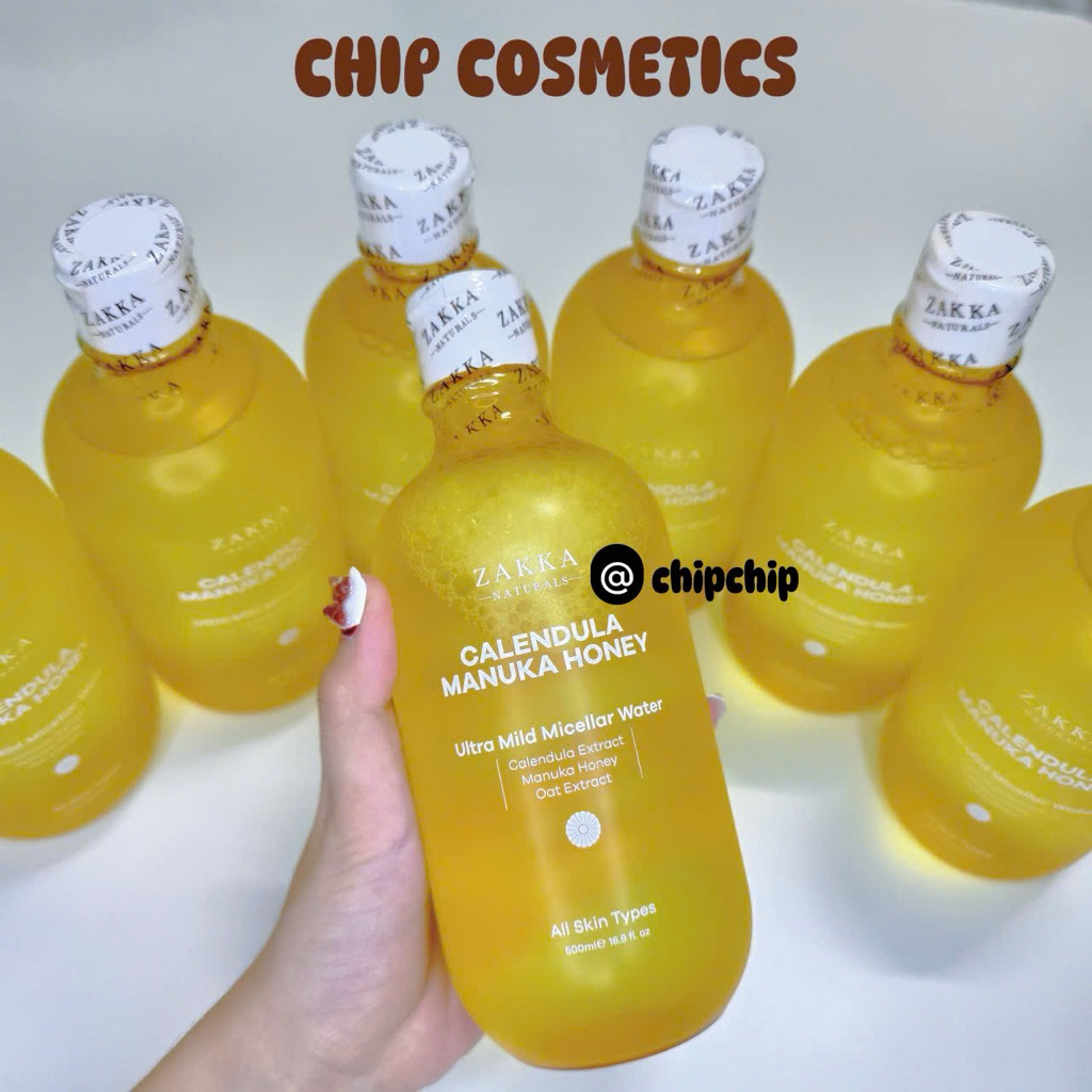 Nước Tẩy Trang Hoa Cúc Và Mật Ong Nhẹ Dịu Cho Da Nhạy Cảm Zakka Naturals 500ml