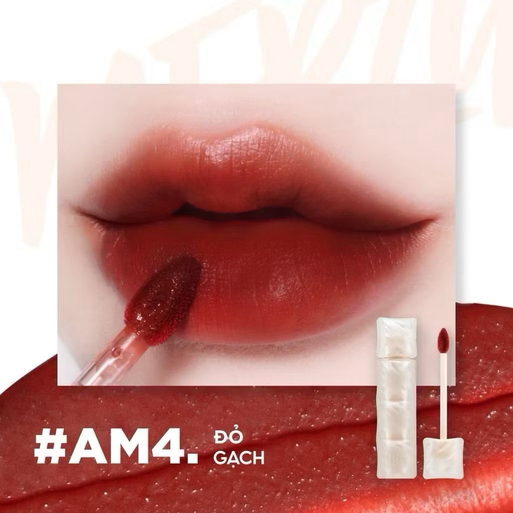 Son phao Merzy AM4 kem lì mềm mịn như bơ, lâu trôi Puffer Mellow Tint 3.7g - EllyHouse Tiny Try