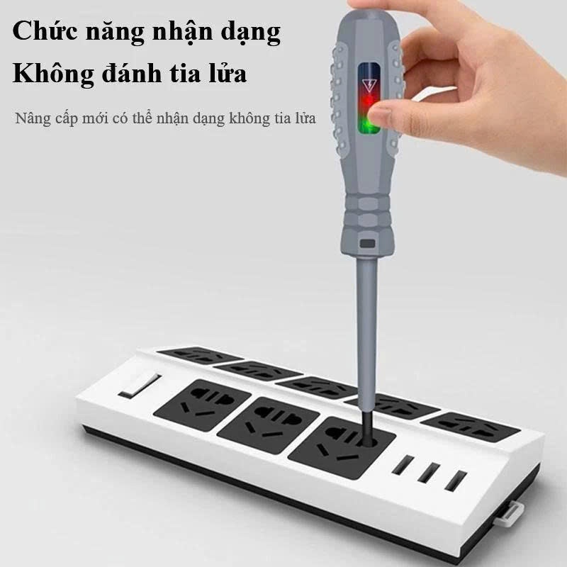 Bút thử điện thông minh BTOOL Tô vít thử điện tua vít từ tính đo thông mạch dòng điện