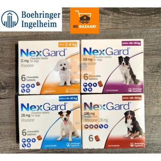 [CHÍNH HÃNG] Viên Nhai NEXGARD Diệt Ve Rận, Ghẻ, Bọ Chét Cho Chó