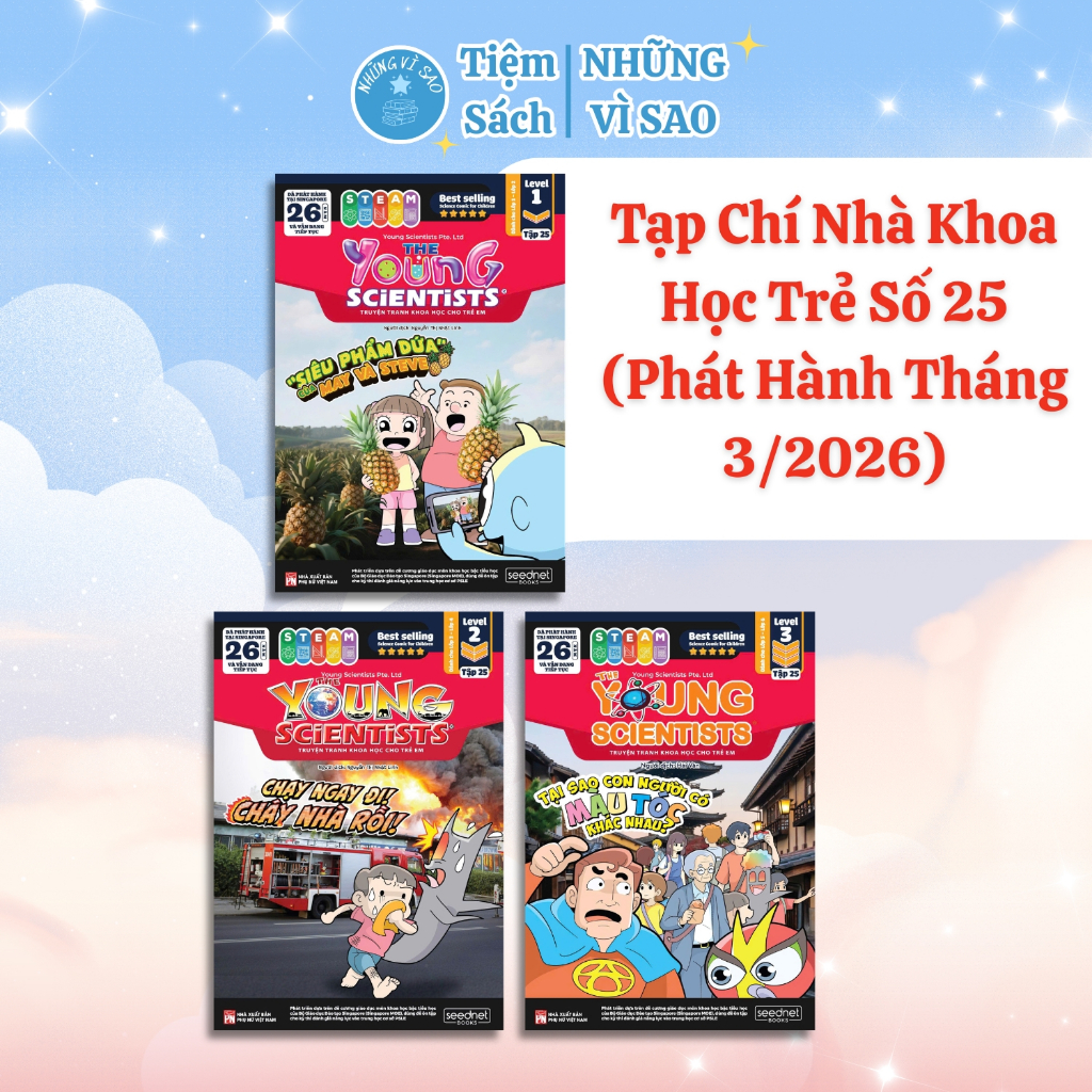 Sách - Tạp Chí Nhà Khoa Học Trẻ Tập 25 (Level 1,2,3) - The Young Scientists