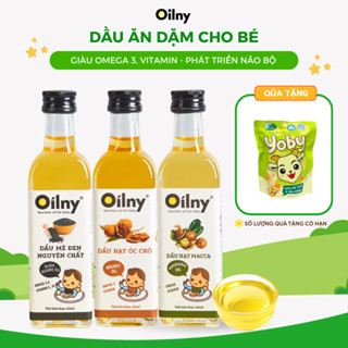 Dầu ăn dặm Oilny nguyên chất 100ml cho bé hỗ trợ hấp thu dinh dưỡng và phát triển trí não