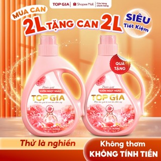 [MUA 1 TẶNG 1] Nước Giặt TopGia Vườn Ngọt Ngào Dịu Nhẹ, Sạch Vết Bẩn Thơm Vượt Trội, Can 2L