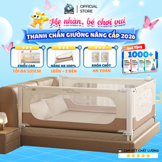 [NÂNG CẤP 2026] Thanh Chắn Giường Pakey SB2 Màu Sắc Sang Trọng, Thanh Chắn Giường Cho Bé Có Khóa Kép Cố Định Chắc Chắn