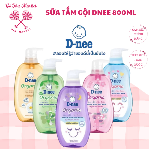 [ CHAI LỚN 800ML] Sữa Tắm Gội Toàn Thân Dnee 800ml Thái Lan - An Toàn Cho Bé - CÔ THƯ MARKET