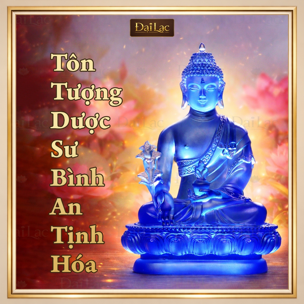 Tượng Phật Dược Sư Lưu Ly, Tượng Dược Sư Phật, Tượng Decor [Đại Lạc] 13 - 19 Cm