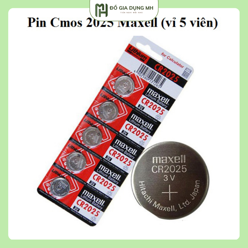 Pin CMOS Maxell CR2032 / CR2025 Chính Hãng Pin Cúc Áo Cho Mainboard, Đồng Hồ