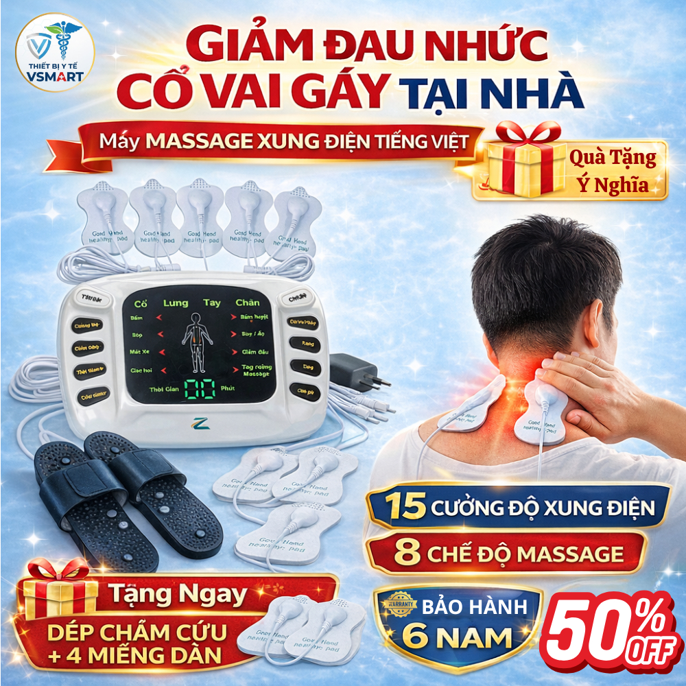 Máy massage trị liệu xung điện xoa bóp YTK-309B, Máy mát xa châm cứu điện xung toàn thân giảm đau nhức mỏi Hiệu Quả số 1