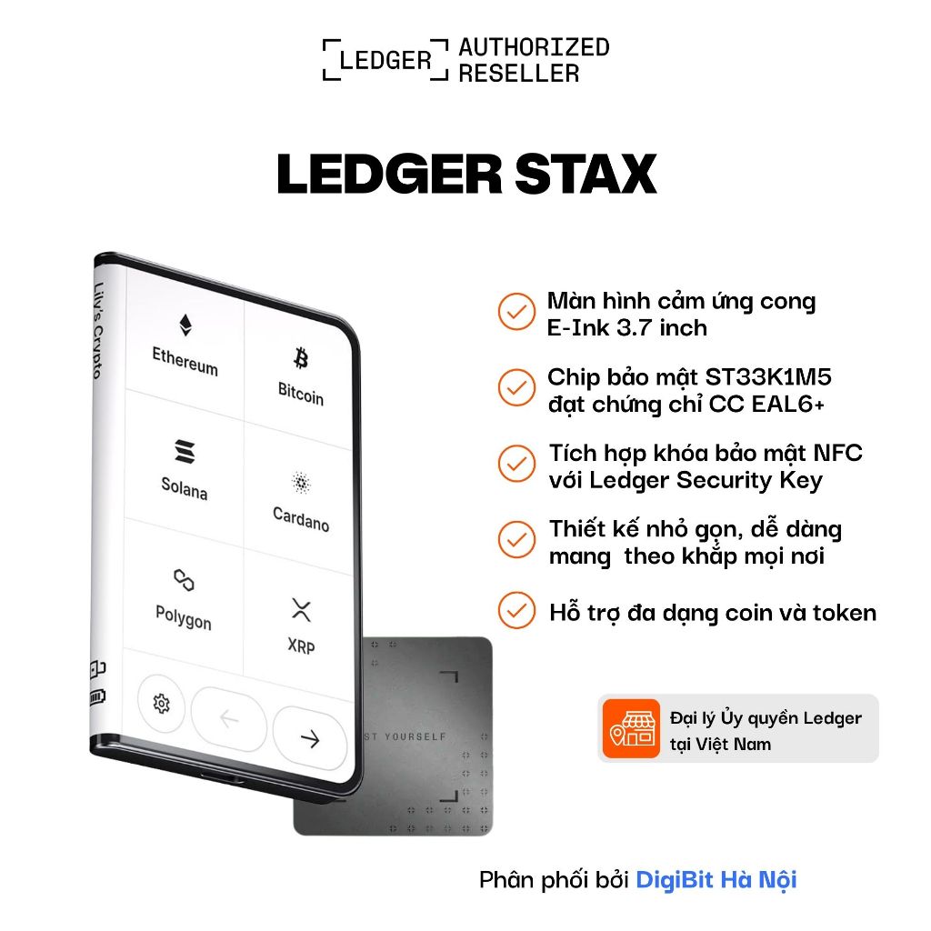 [Đại Lý Ủy Quyền] Ví lạnh Ledger Stax