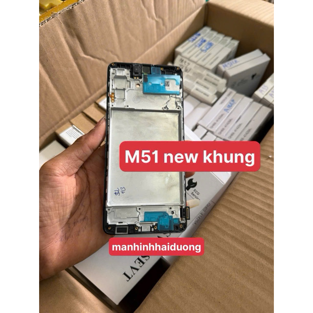 Màn hình Samsung M51 new khung