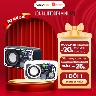 Loa Bluetooth Không Dây Mini V1 - Công Suất 10W, Âm Thanh 360°, Pin Trâu, Chống Nước, Hỗ Trợ AUX & Thẻ Nhớ