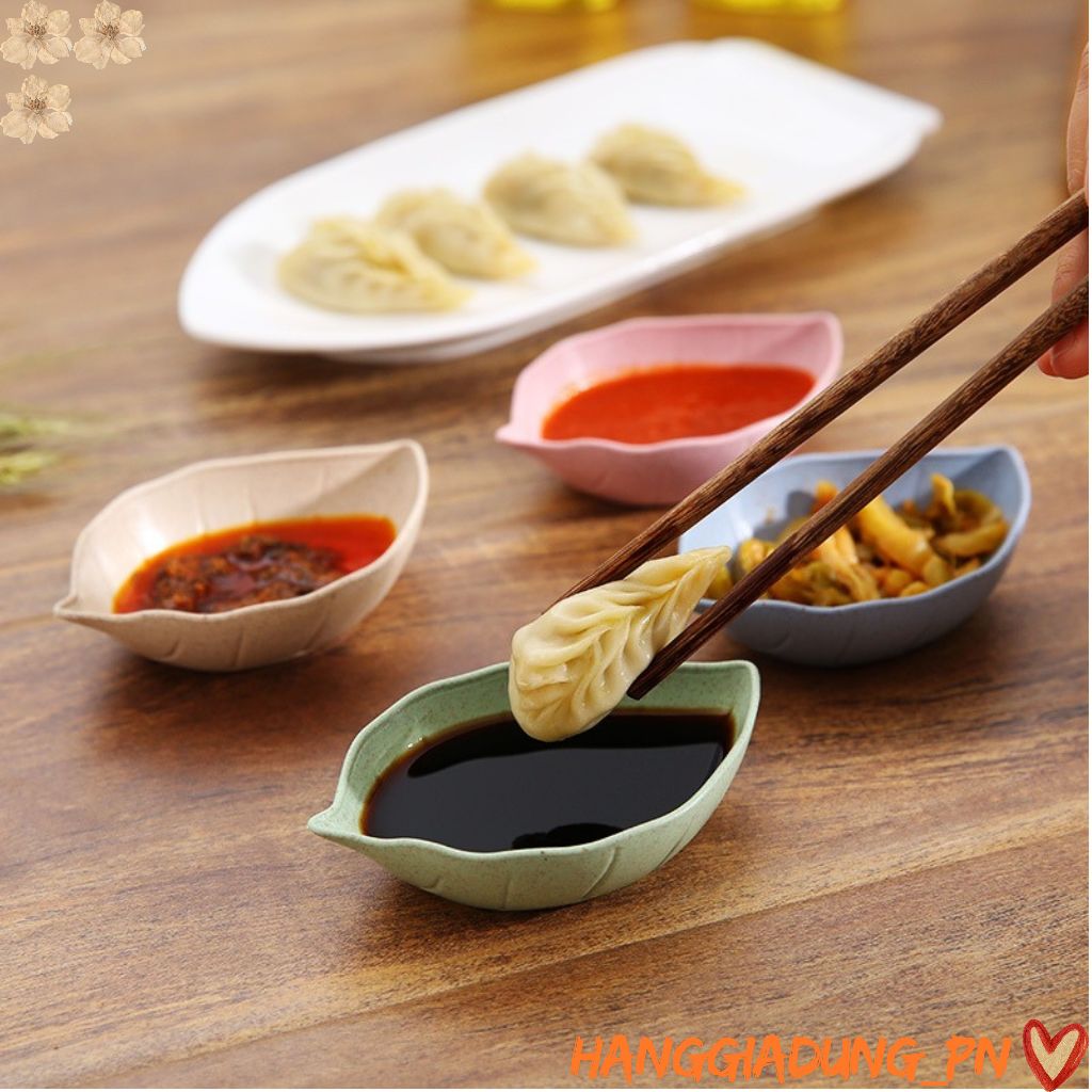 Chén đựng nước chấm chiếc lá V29 Chén ăn dặm, đựng nước chấm tiện lợi HGDV29