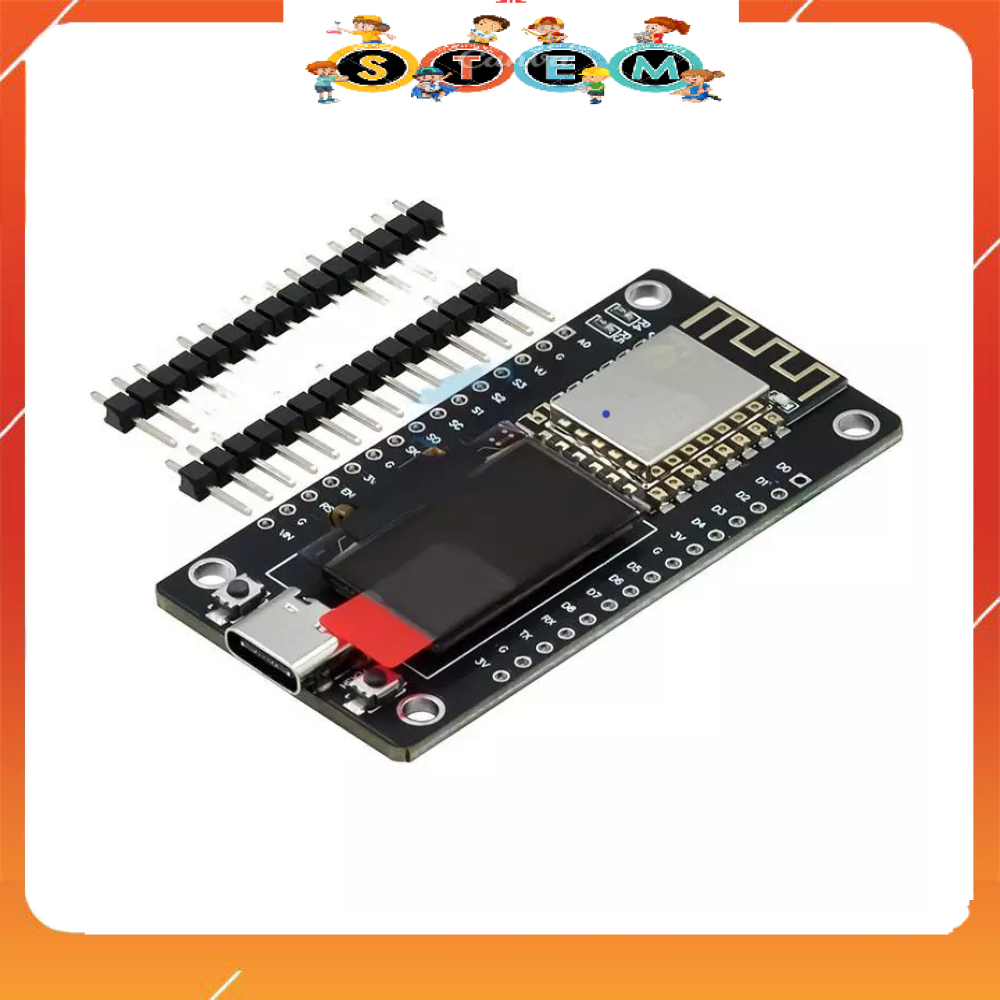 [Stem A-Z][145] Module NODEMCU WIFI ESP8266 OLED NODEMCU 0.96 Inch Type C