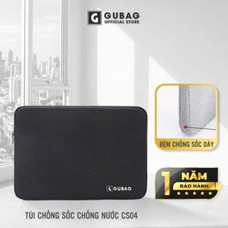 Túi chống sốc laptop GUBAG vừa 15,6 inch, đệm dày kiểu dáng đơn giản, chống xước