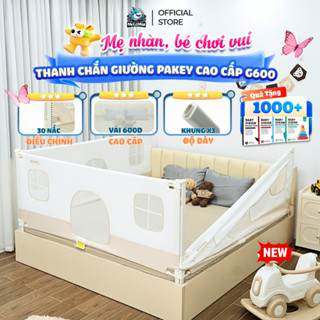 [CAO CẤP] Thanh Chắn Giường Pakey 2026 Cao Cấp, Chắn Giường Nâng Hạ 1&2 Bên Dễ Dàng Chiều Cao Tối Đa 105cm