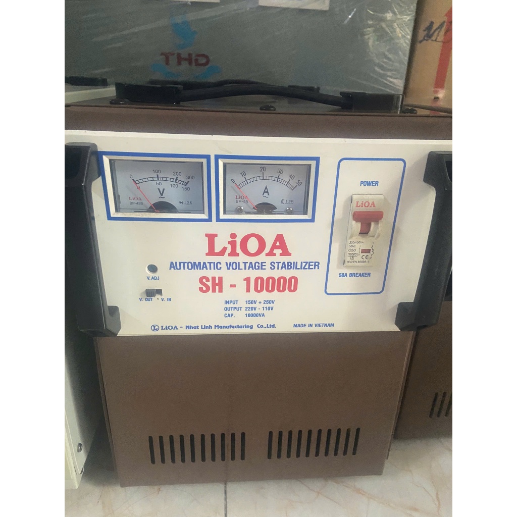 ỔN ÁP LIOA 10KVA SH - THANH LÝ - DÂY ĐỒNG 100% - ĐIỆN VÀO: 150V ~ 250V- ĐIỆN RA110V-220V