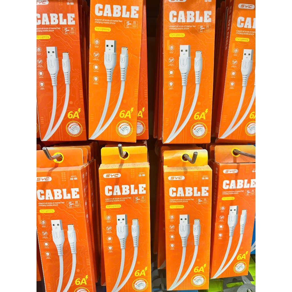 dây sạc syc trắng