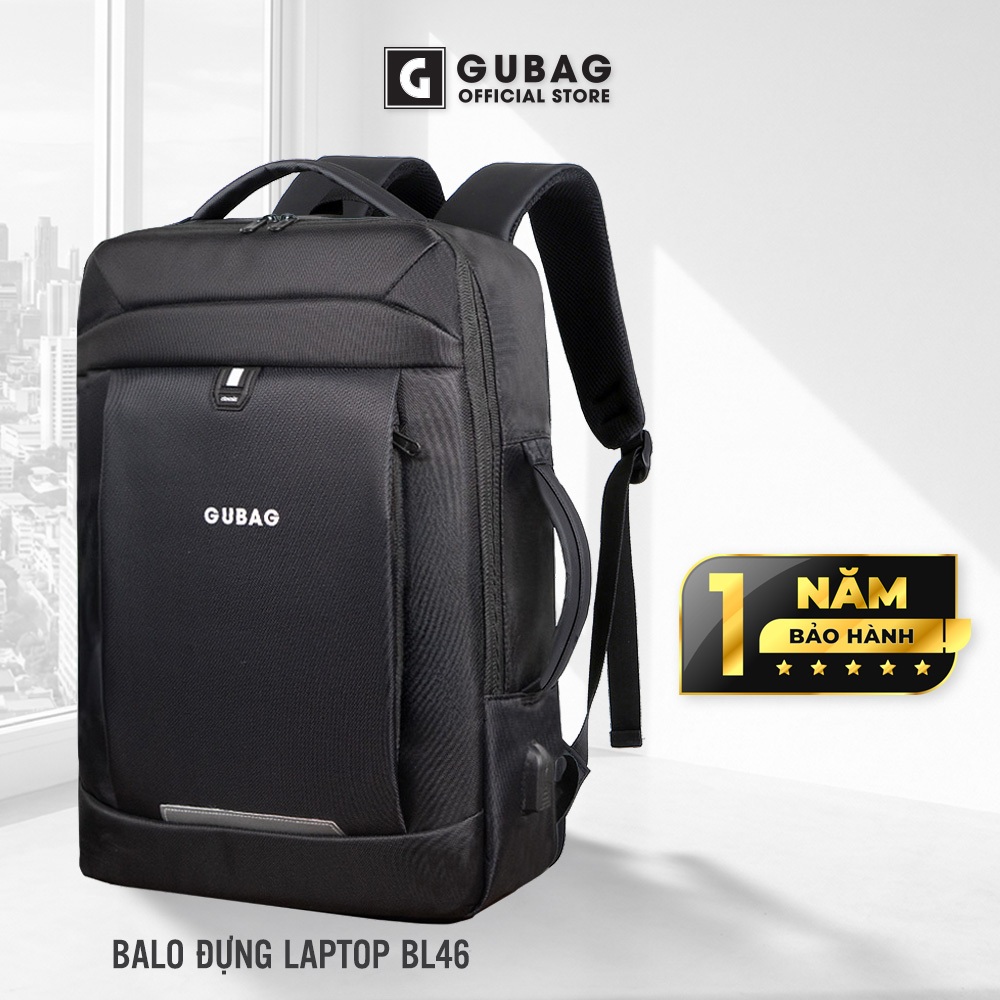 Balo công sở nam cao cấp hàng hiệu BL46 đựng laptop 15,6 inch chính hãng Gubag, dòng doanh nhân