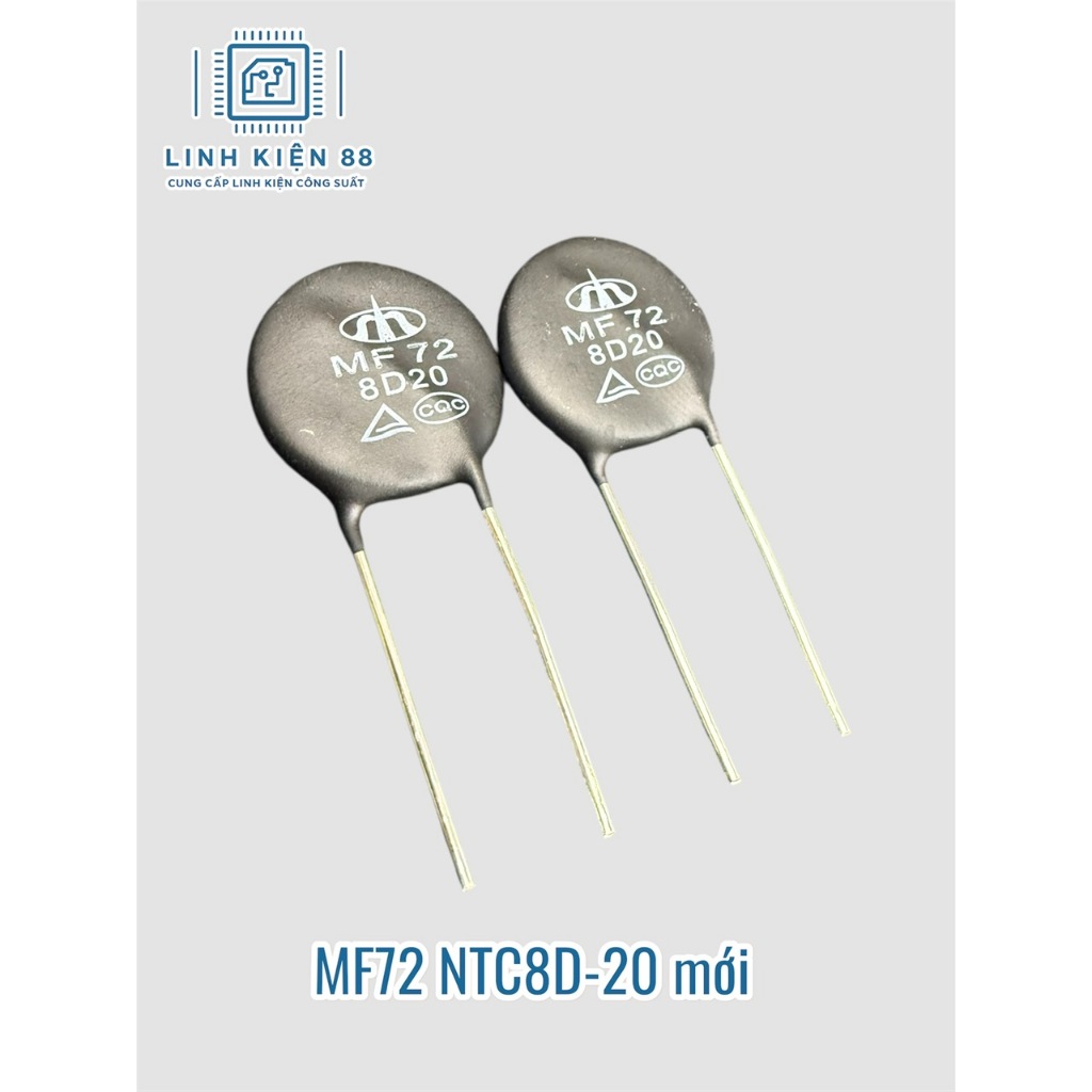 5 hoặc 10 con Điện trở nhiệt MF72 NTC8D-20 NTC 8D-20 mới