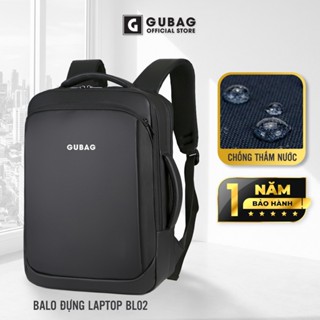 Balo đựng laptop công sở GUBAG, đựng laptop 13, 14, 15,6 inch chính hãng, đi làm cao cấp GB02