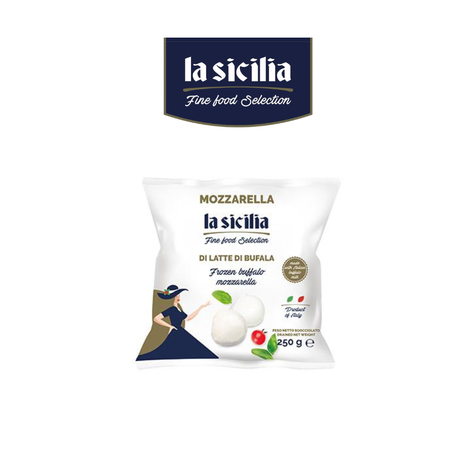 La Sicilia-Phô mai Mozzarella Di Latte Di Buffala (Frozen Buffalo Mozzarella Cheese) - 125g x 2