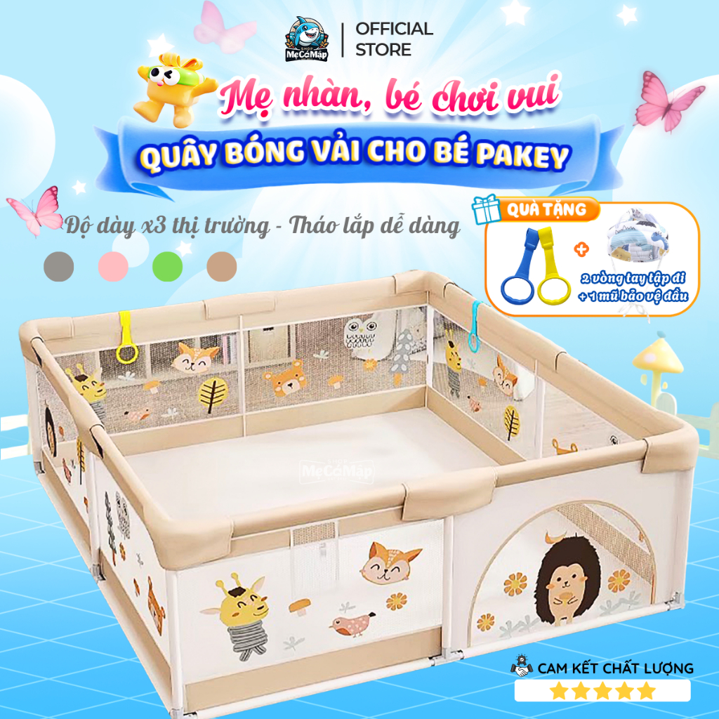 Quây Bóng Cho Bé Pakey 2026, Nhà Bóng Khung Thanh Dày Dặn, Tháo Lắp Dễ Dàng, Bảo Hành 1 Năm