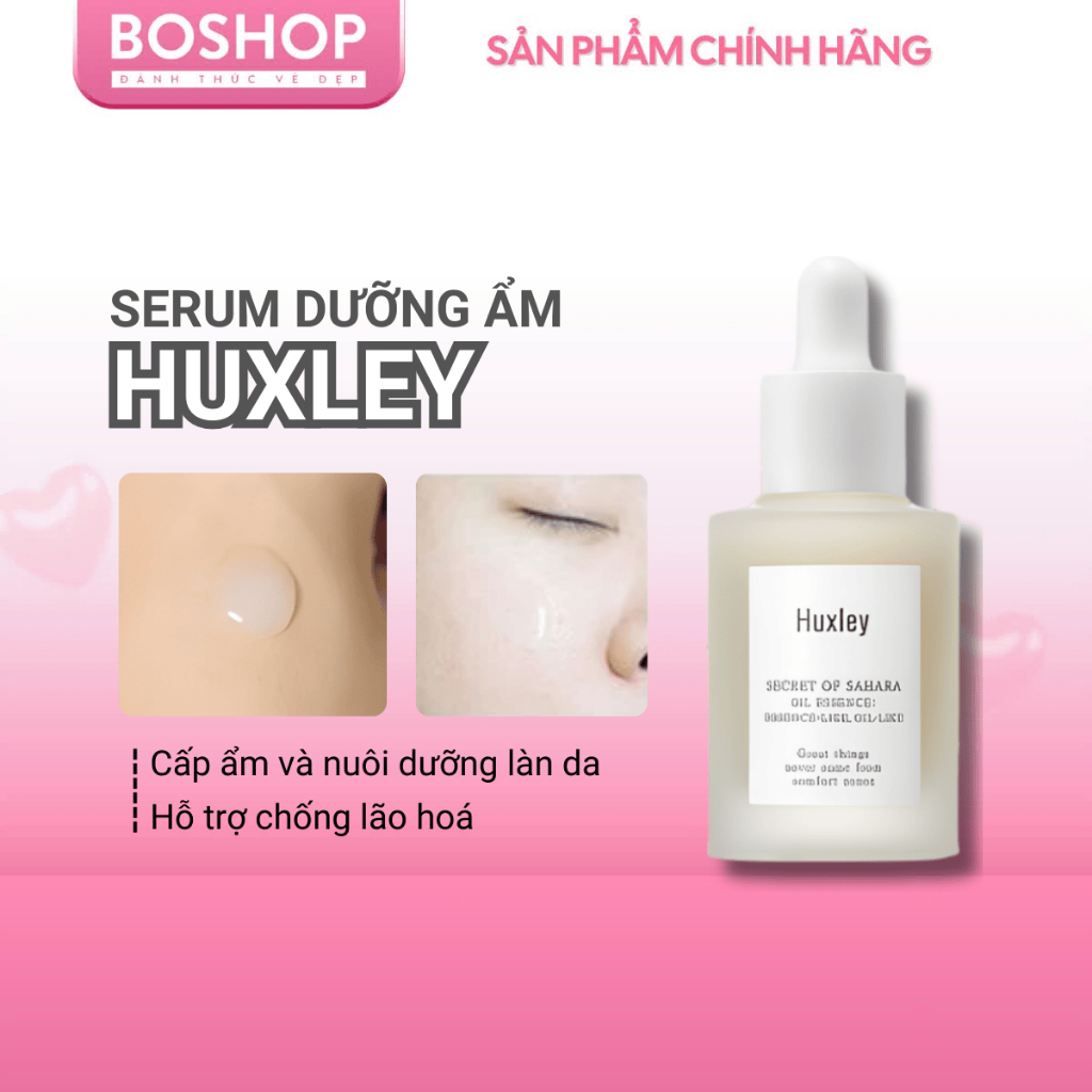 Serum Dưỡng Ẩm Huxley Secret Of Sahara Oil Essence; Essence - Like; Oil - Like 30ml